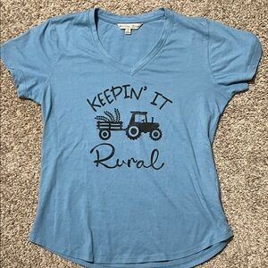 Blue Tractor Graphic Tee